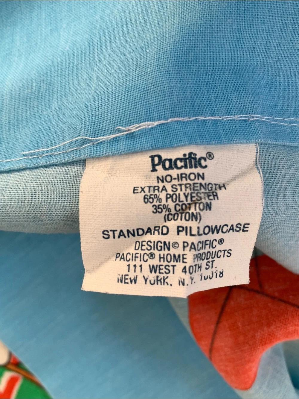 Vintage Walt Disney “Mickey Air Mobile” Minnie Pillowcase | Standard | Sky Blue